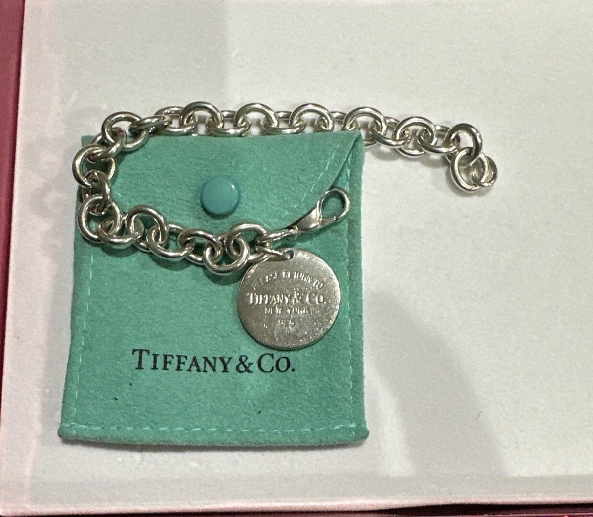 Tiffany & Co. Sterling Silver Please Return to Tiffany Circle Tag