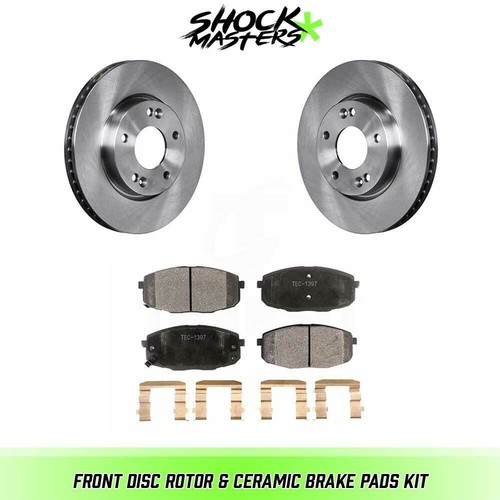 Front Disc Rotor & Ceramic Brake Pads for 20102013 Kia Forte eBay
