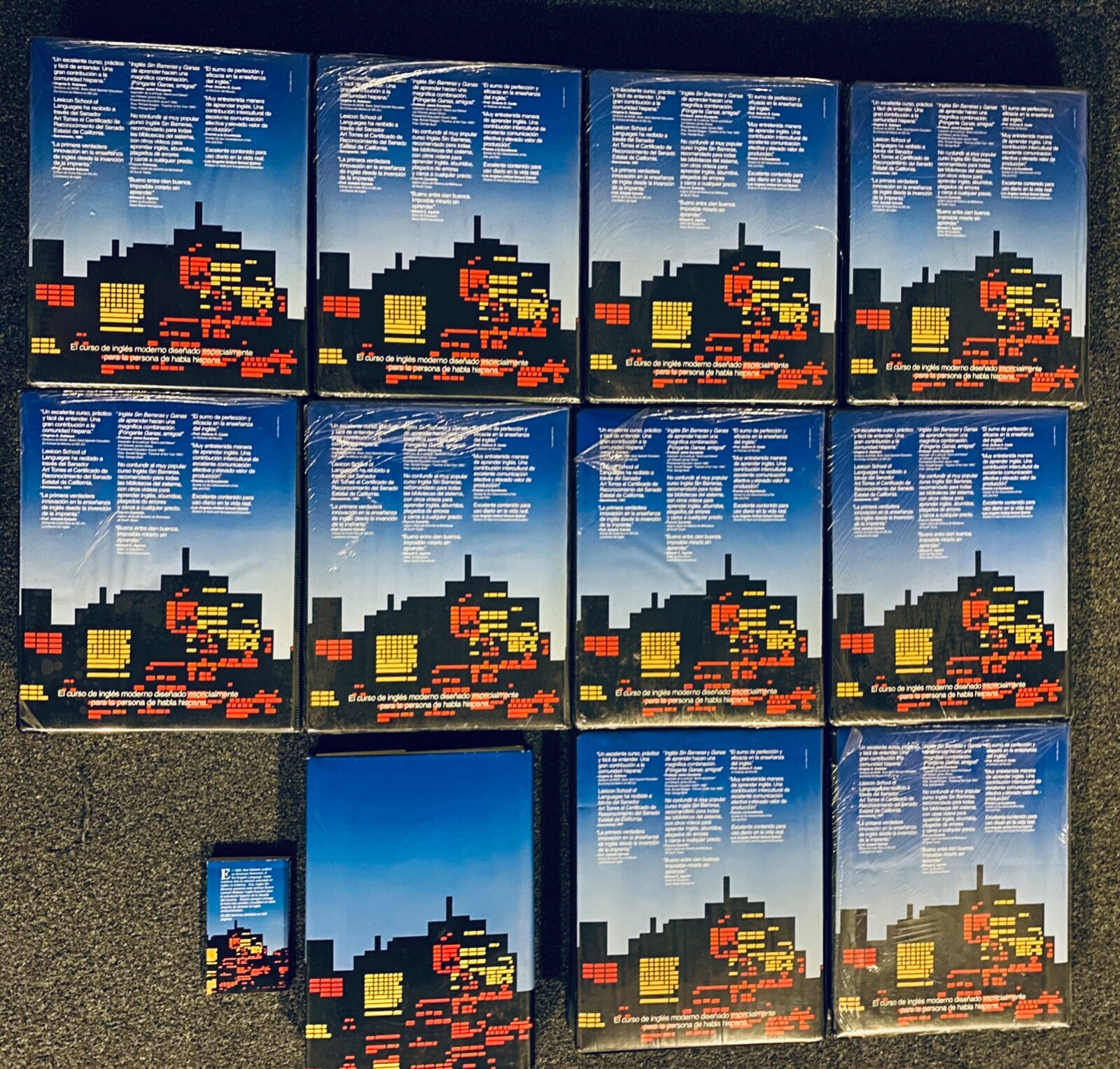 Lot of 10 Ingles Sin Barreras VHS Cassette Vol. 2 412 plus Dictionary