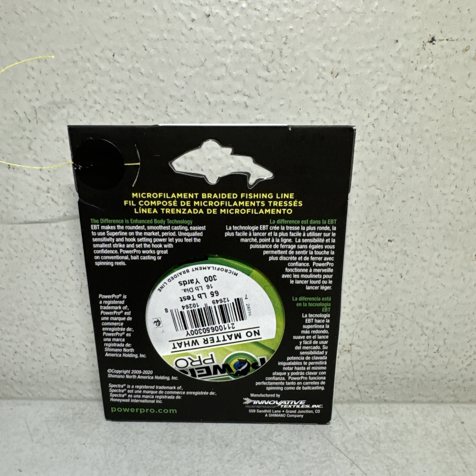Power Pro Spectra Braided Fishing Line 65 lb Test 300 yds HiVis Yellow