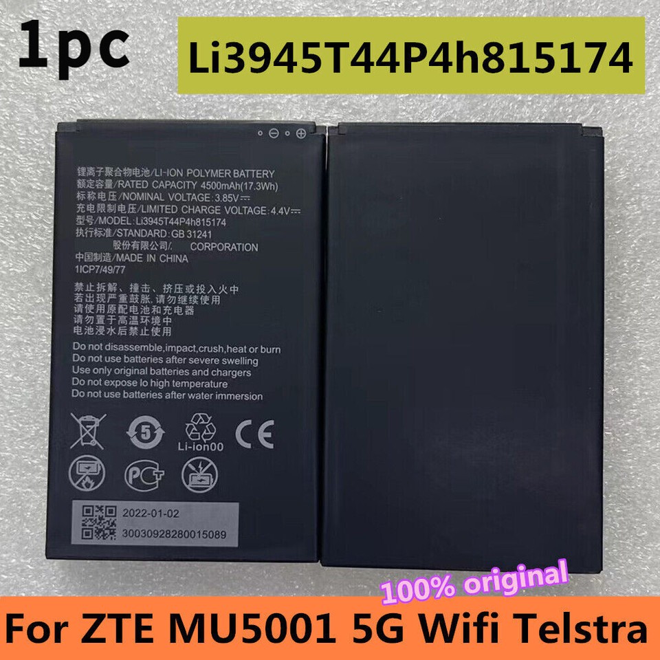 For ZTE MU5001 5G TelstraPortable Wifi Router 4500mAh ...