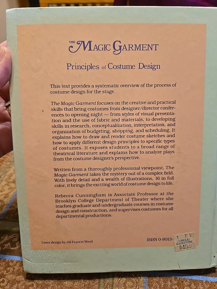 Book Magic Garment by Rebecca Cunningham Hardcover 1989 Costume Design 1st Ed.  - Image 4 of 4