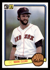 1983 Donruss Mark Clear   Set Break! #361 Boston Red Sox