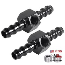 5/16" Barb Inline Fuel Pressure Gauge Fitting 5/16" Barb with 1/8 NPT Port