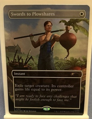 Swords to Plowshares FOIL The OFFICE Secret Lair MTG  | eBay