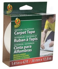 Duck 1.41 in. W X 42 ft. L Polyester Indoor and Outdoor Carpet Tape