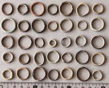 Lot of 35 original ancient  proto money, rings