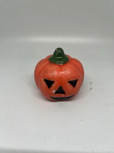 Vintage Halloween Pumpkin Candle Collectible Cool!  - product listing photo