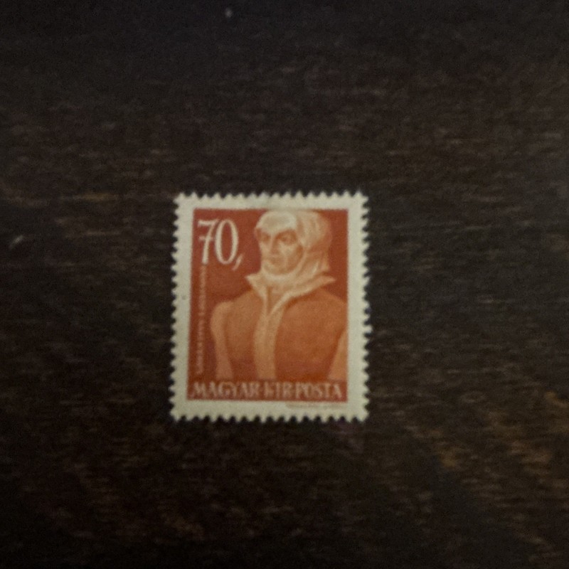 Magyar Kir Posta Hungary 70 Decimal Postage Stamp People Brown MNH Uncancelled