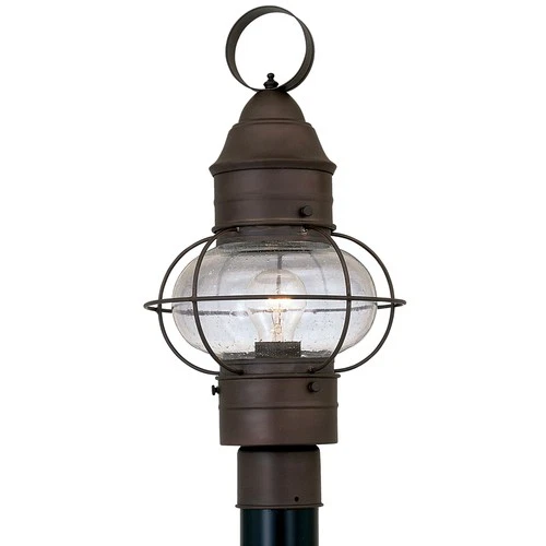 Designers Fountain 1766-RT Nantucket Outdoor Post Lantern Light, 10 in, Rustique - Picture 1 of 6