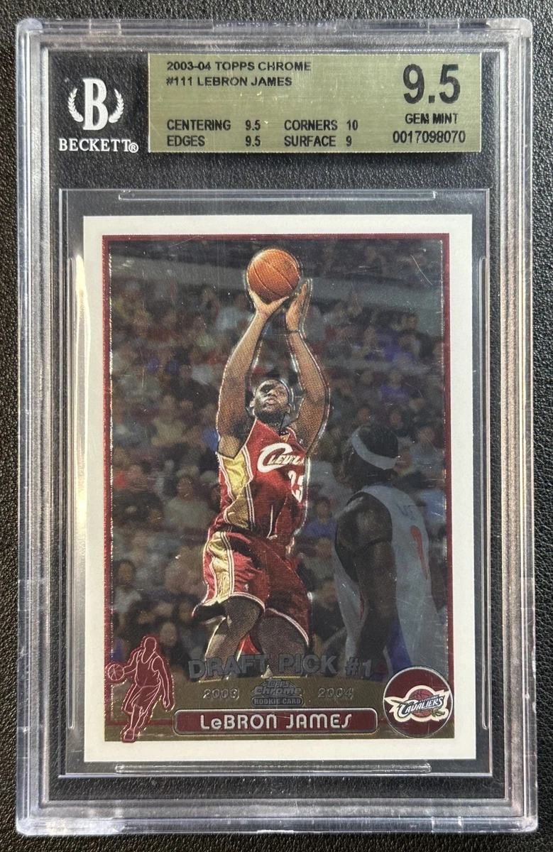 LeBron James Grade 9.5 Basketball Rookie Sports Trading Cards