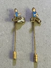 TINTIN / HERGÉ 2 LOMBARD TIE PINS 1978 VGC