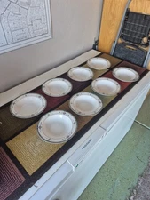 8 Studio Nova ADIRONDACK Speckled Southwestern Stoneware XL SOUP PASTA Bowls EUC