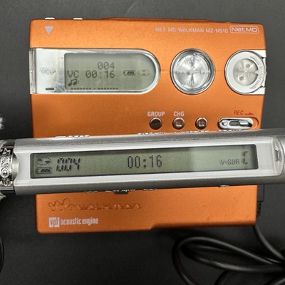 Sony MZ-N910 MD WALKMAN Orange Fully Tested Working | eBay