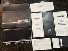 ORIGINAL 1981 De LOREAN (DMC) OWNERS MANUAL HANDBOOK Kit