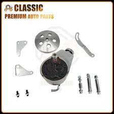 Aluminum For Chevy Sbc Chrome Power Steering Pump W Bracket And Pump Pulley Kit Aluminum For Chevy Sbc Chrome Power Steering Pump W Bracket And Pump Pulley Kit