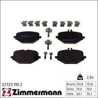Zimmermann 22723.190.2 Bremsbelagsatz FüR Mercedes Benz G Klasse GLE W463 C167