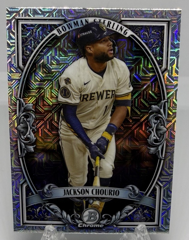 2026 Bowman Sterling Mojo Refractor Jackson Chourio #BST-1 Milwaukee Brewers