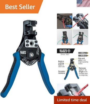 11063W Wire Cutter/Stripper, Heavy Duty Automatic Tool for 8-20 AWG Solid and...