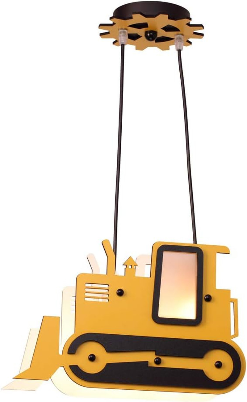 Plafoniera Design Escavatore Giallo W-A000120 | Illuminazione Bambini