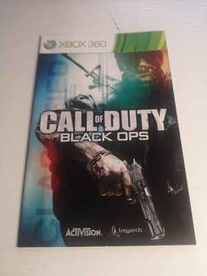 Call of Duty Black Ops - Xbox 360 Spielanleitung Booklet Gebraucht