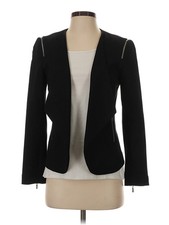 Black Label by Chico's Women Black Blazer S