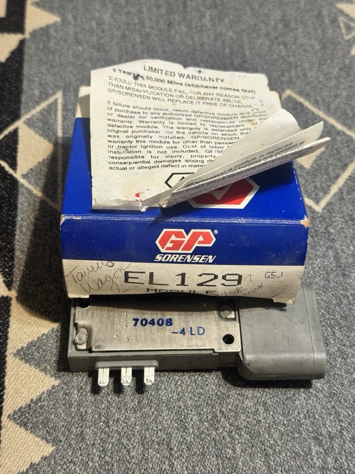 GP Sorensen EL129 Ignition Control Module KEM E321 Vintage NOS USA - Image 2 of 3