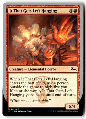 It That Gets Left Hanging 89 Common Unstable Magic: The Gathering Near Mint