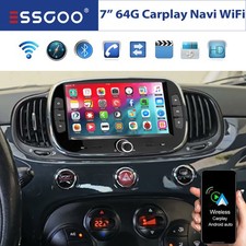 Für Fiat 500 2016-2019 Apple Carplay Autoradio GPS NAVI SWC WIFI Android 15 64GB