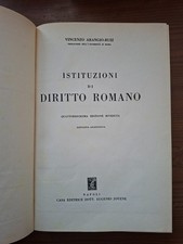 VINCENZO ARANGIO-RUIZ ISTITUZIONI DI DIRITTO ROMANO JOVENE