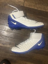 Nike White Blue Men's Baseball Softball Cleats Athletic Sports Shoes