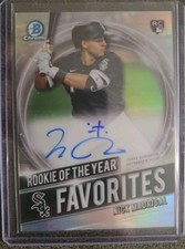 2021 BOWMAN CHROME ROOKIE OF THE YEAR NICK MADRIGAL AUTOGRAPH CARD #/150