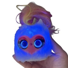 Pomsies Lumies Dazzle Unicorn Interactive Talking Pet Glows Works Great