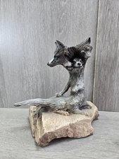 1993 Rick Cain Limited Edition 692/2000 Steppin' Wolf Sculpture-A70115