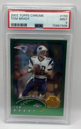 2002 Topps Chrome - Tom Brady 2002 Weekly Wrap Up #150 Patriots 🐐