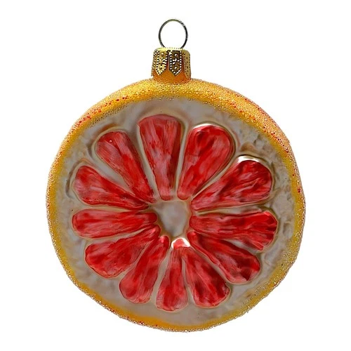 Pinnacle Peak Trading Slice of Grapefruit Christmas Ornament