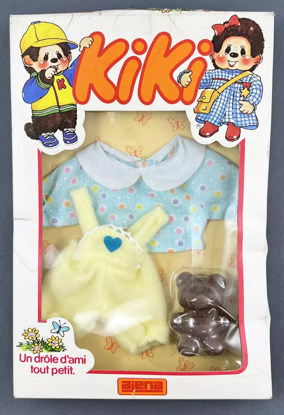 Peluche Kiki Panoplie Petit Coeur, ravivez vos souvenirs d'enfance avec Ajena