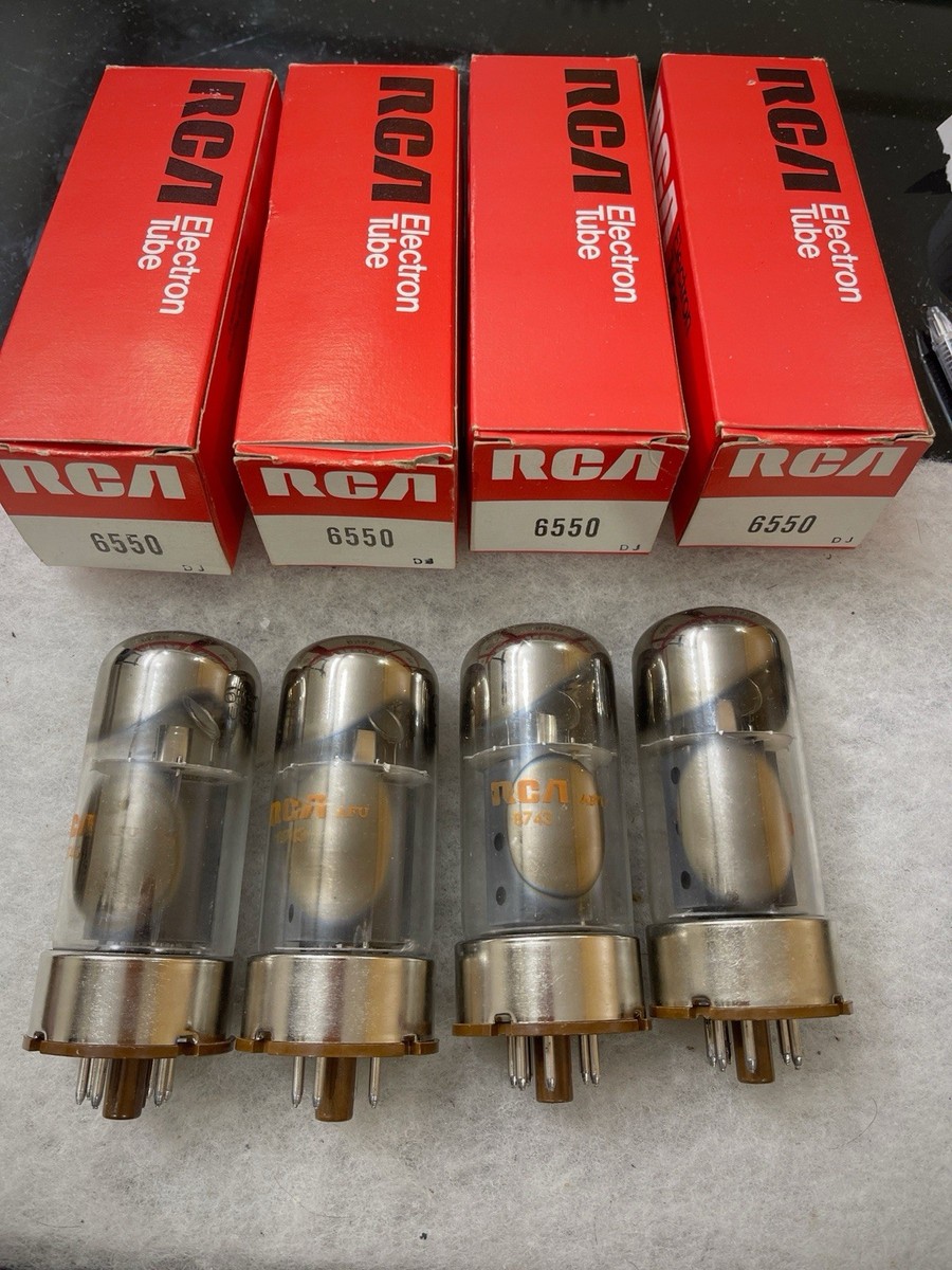 真空管 RCA(TUNGSOUL米国製)6550品 4本 動作品 【公式通販】