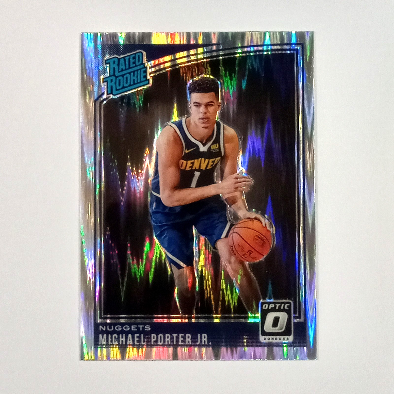 2018-19 Optic Rated Rookie Michael Porter Jr #182 Shock Prizm RC