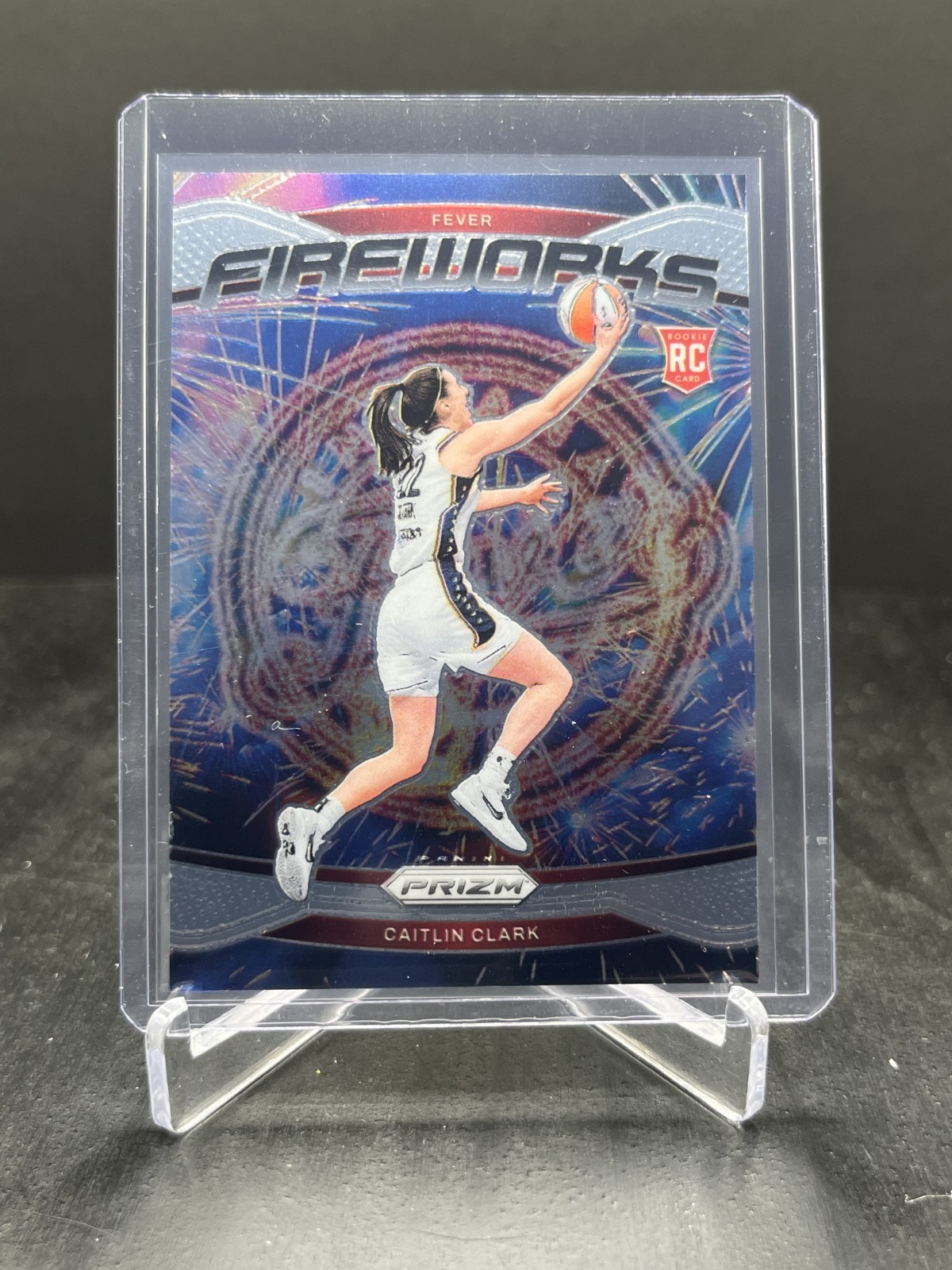 2024 Panini Prizm WNBA Basketball Caitlin Clark RC Rookie Fireworks #13 (B)