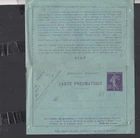 QC009/France pneumatic postal stationery card letter 67 *