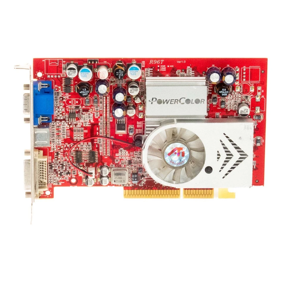 Graphics Card POWERCOLOR ATI RADEON 9600 XT 128MB R96T-TC3 AGP - Image 2 of 3