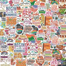 100PCS Motivational Stickers, Inspirational Words Sticker for Adults Colorful 