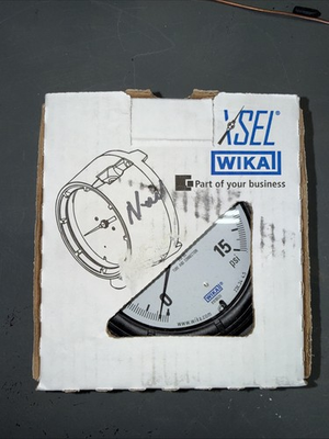 #ad Wika 232.34 Pressure Gauge 4.5 15PSI 1 4 NPT Stainless Steel $79.99