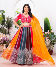 NEW INDIAN BRIDAL LENGHA CHOLI PARTY WEAR CHOLI LEHENGA BOLLYWOOD DESIGNER DRESS