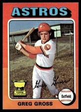 1975 Topps Mini Greg Gross RC #334 B
