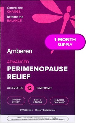 Amberen Perimenopause, Peri-Menopause Multi-Symptom Relief, Vitamin B, 1 Pack 