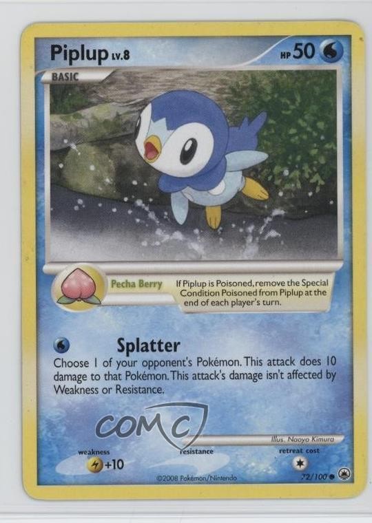 Piplup Pokémon Diamond & Pearl Majestic Dawn #72 2008