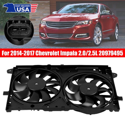 #ad #ad Cooling Fan Direct Fit for Chevrolet Malibu 2013 2015 Impala 2.5L Regal OE Spec $77.75