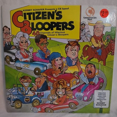 Kermit Schafer Citizens Bloopers record LP Comedy Spoof in shrink 1977 